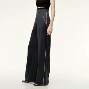 Aritzia Wilfred Clarisse Wide Leg Silky Trouser Pants